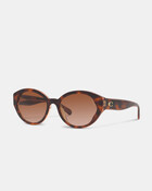 Beveled Signature Petal Round Sunglasses