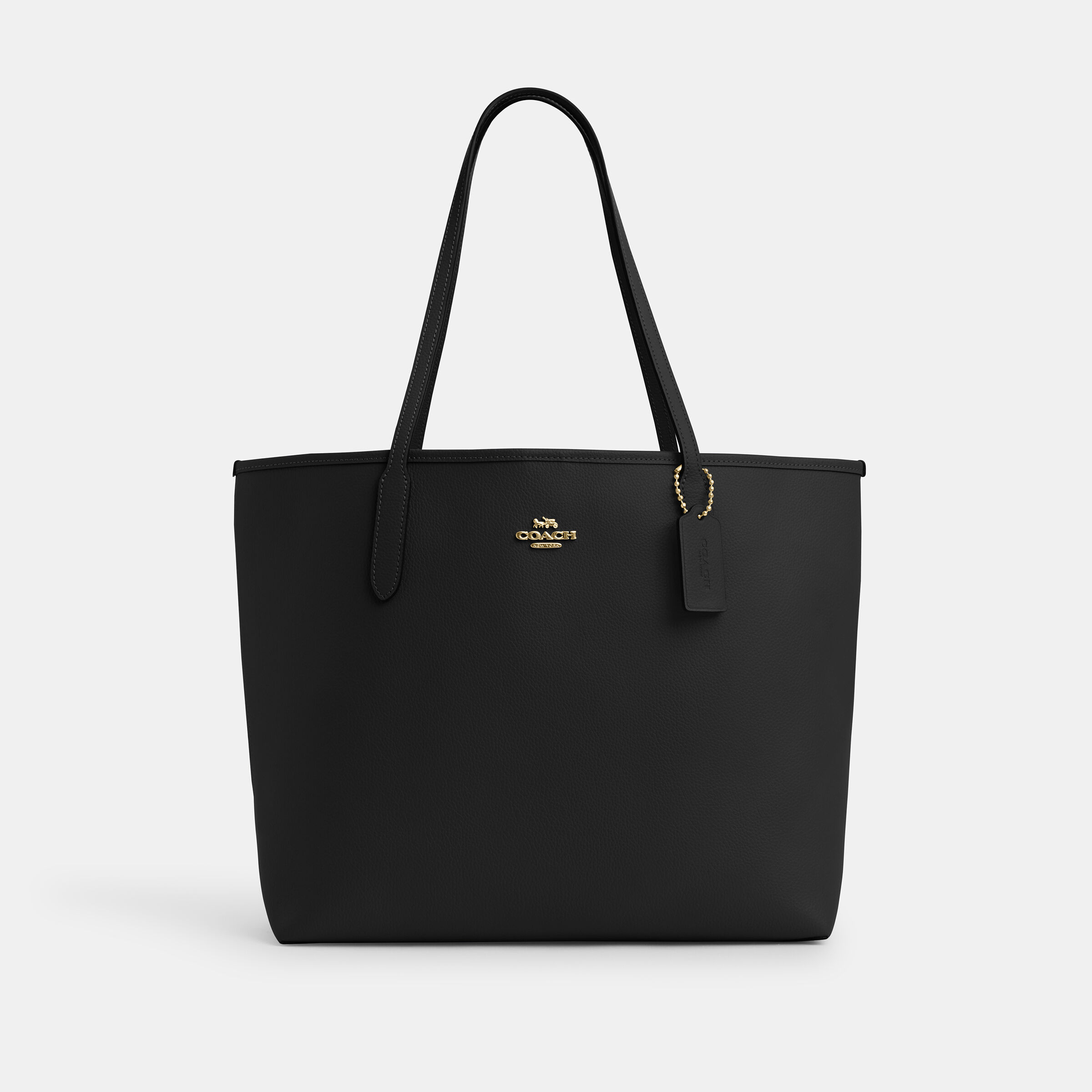 Buy COACH City Tote In Double Face Leather Black Online in Kuwait