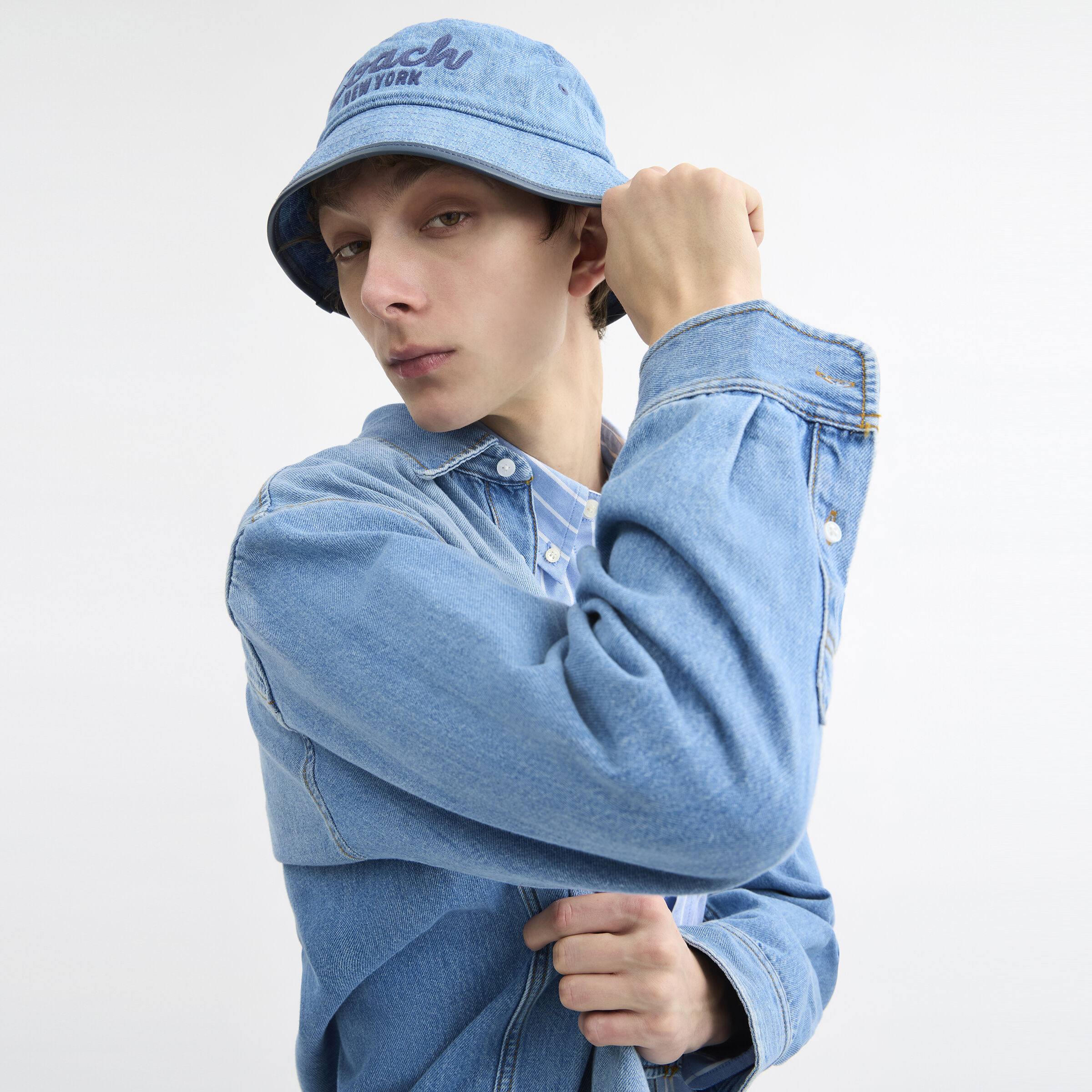 coach バケハ　デニム COACH｜【公式】シグネチャー デニム バケット ハット | Rakuten