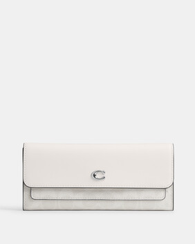 Mila Long Flap Wallet In Signature Canvas