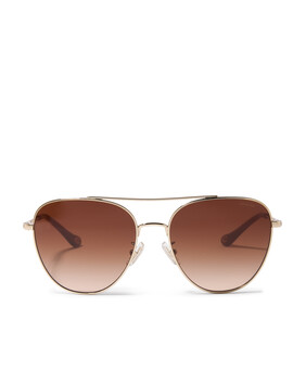 Pilot Aviator Frame C Logo Temple Sunglasses