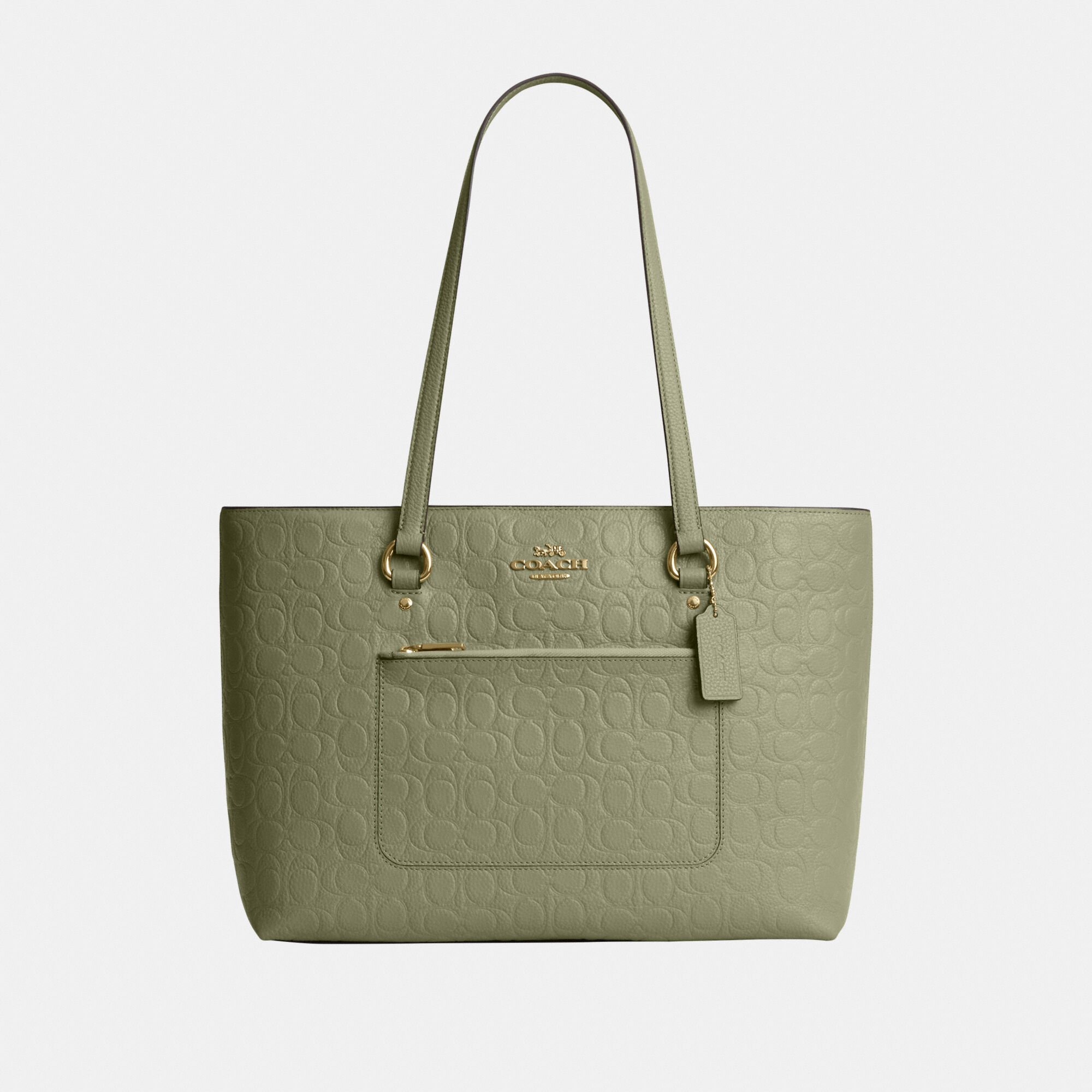 Buy COACH Station Tote Bag In Signature Leather Green Online in UAE