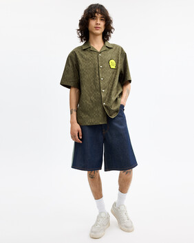 Brain Dead Signature Camp Shirt