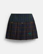 Brain Dead Mini Plaid Pleated Skirt