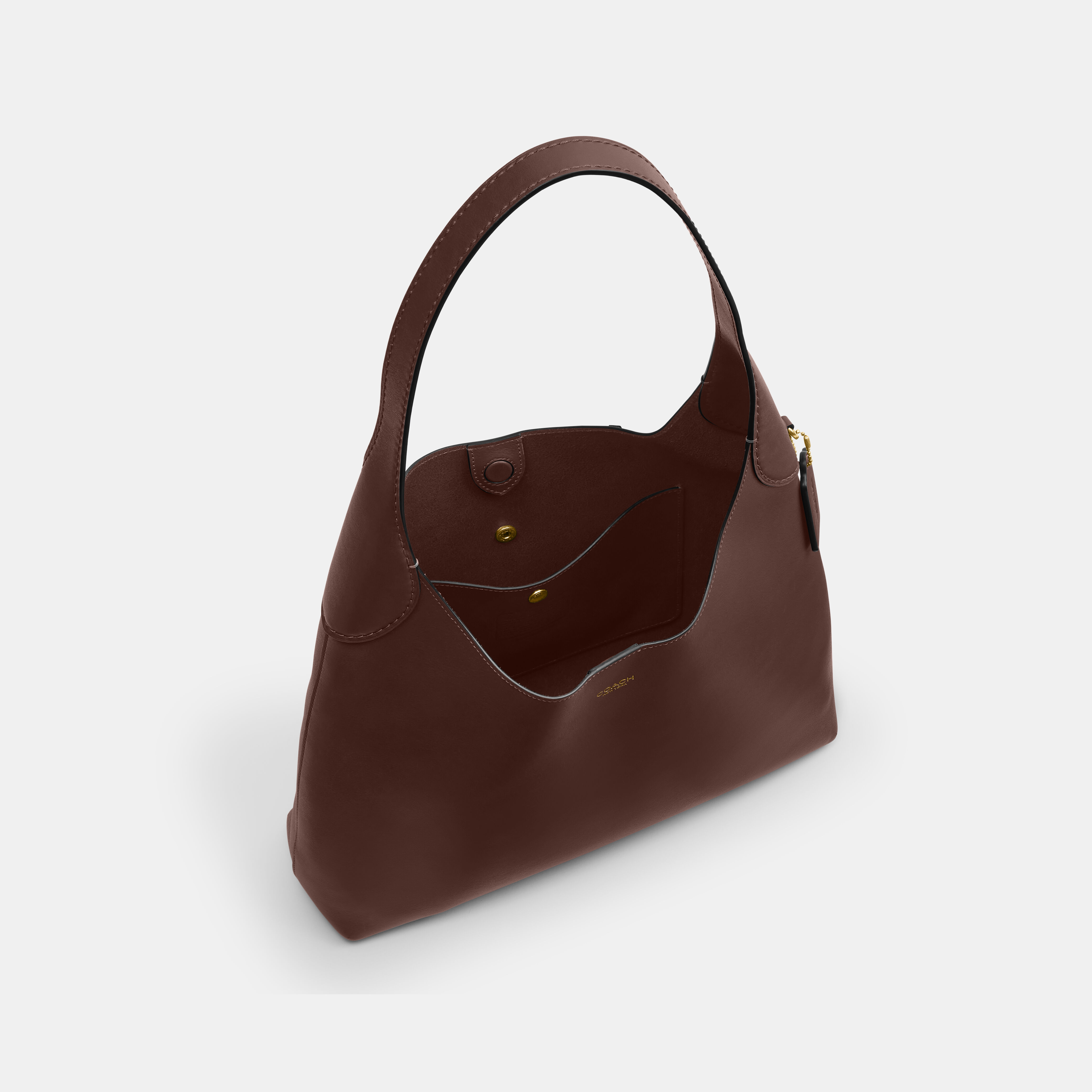 COACH　ブルックリン34 Buy COACH Brooklyn Shoulder Bag 34 DARK BROWN Online in UAE