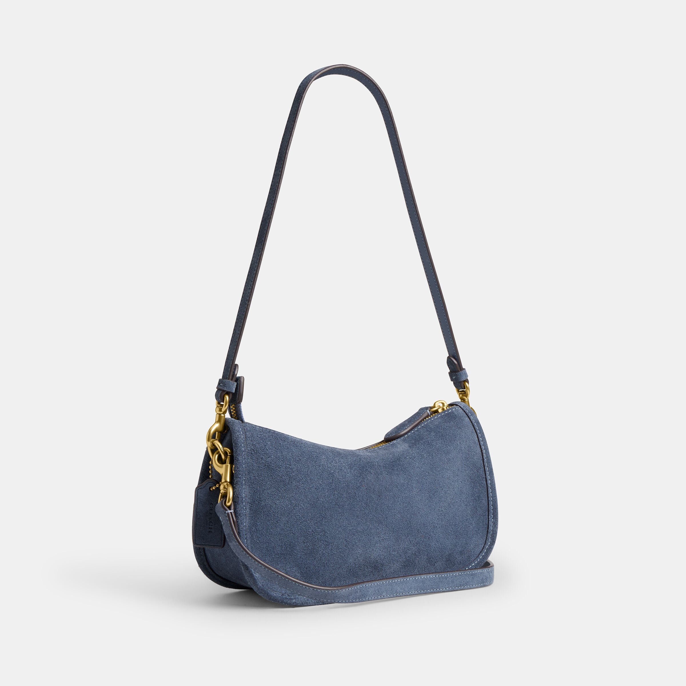 Buy COACH Suede Waverly Bag Light/Pastel Blue Online in UAE