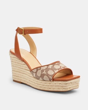 Espadrille Wedge In Signature Textile Jacquard