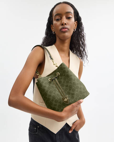 Bucket Bag Forest Green Coach Purse Buy COACH Rowan Bucket Bag In 