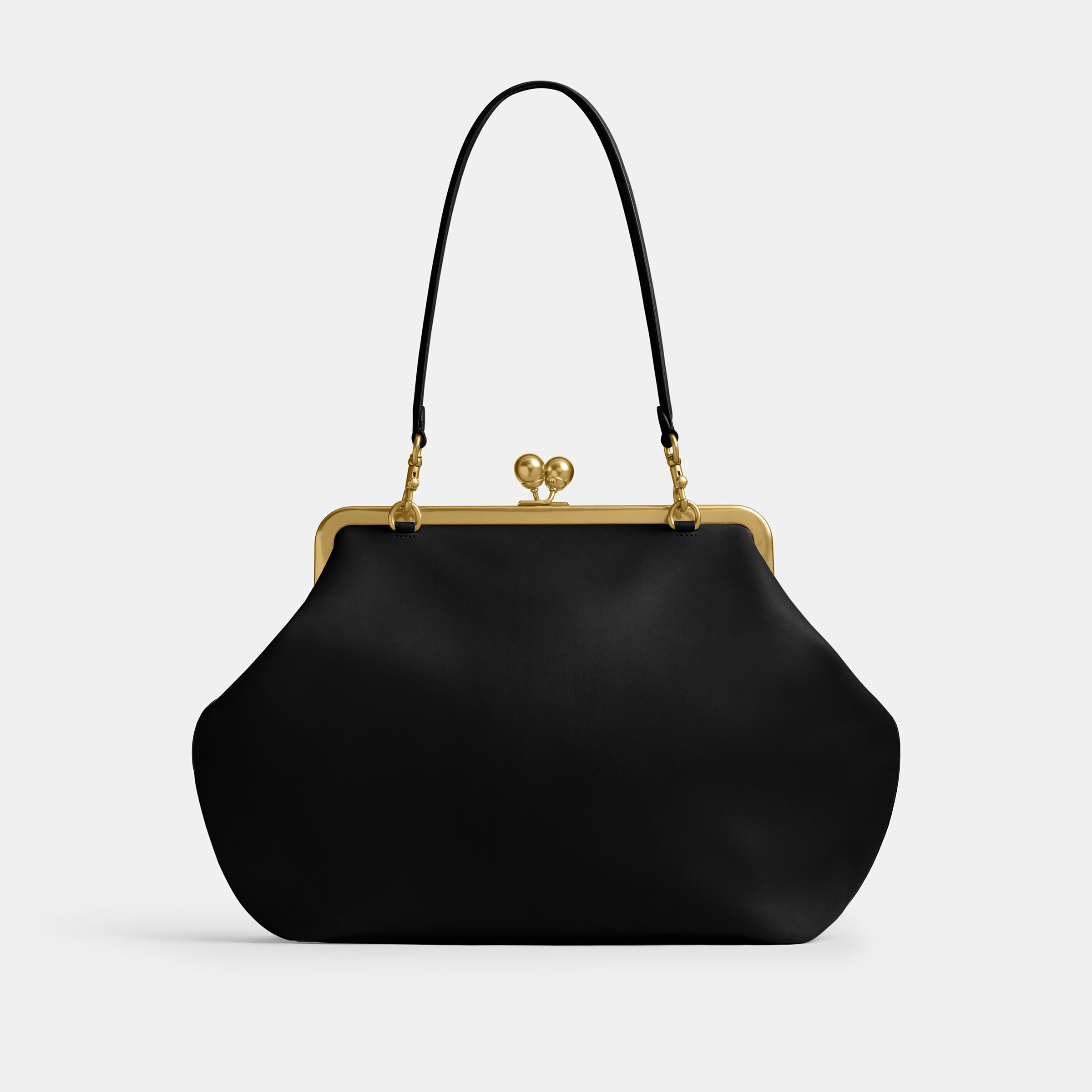 Buy COACH Large Kisslock Frame Bag Black Online in UAE