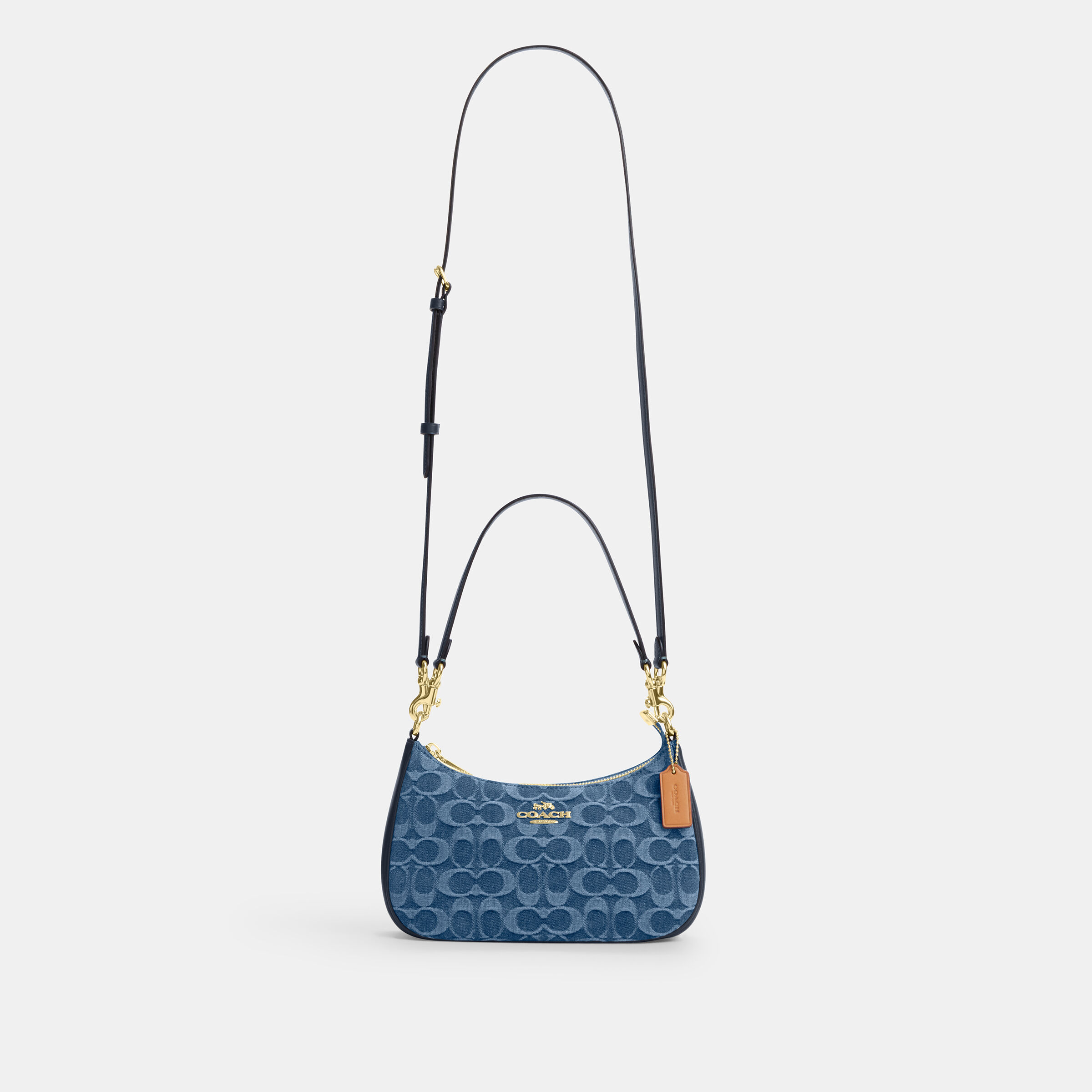 Buy COACH Teri Shoulder Bag In Denim Signature Blue Online in UAE