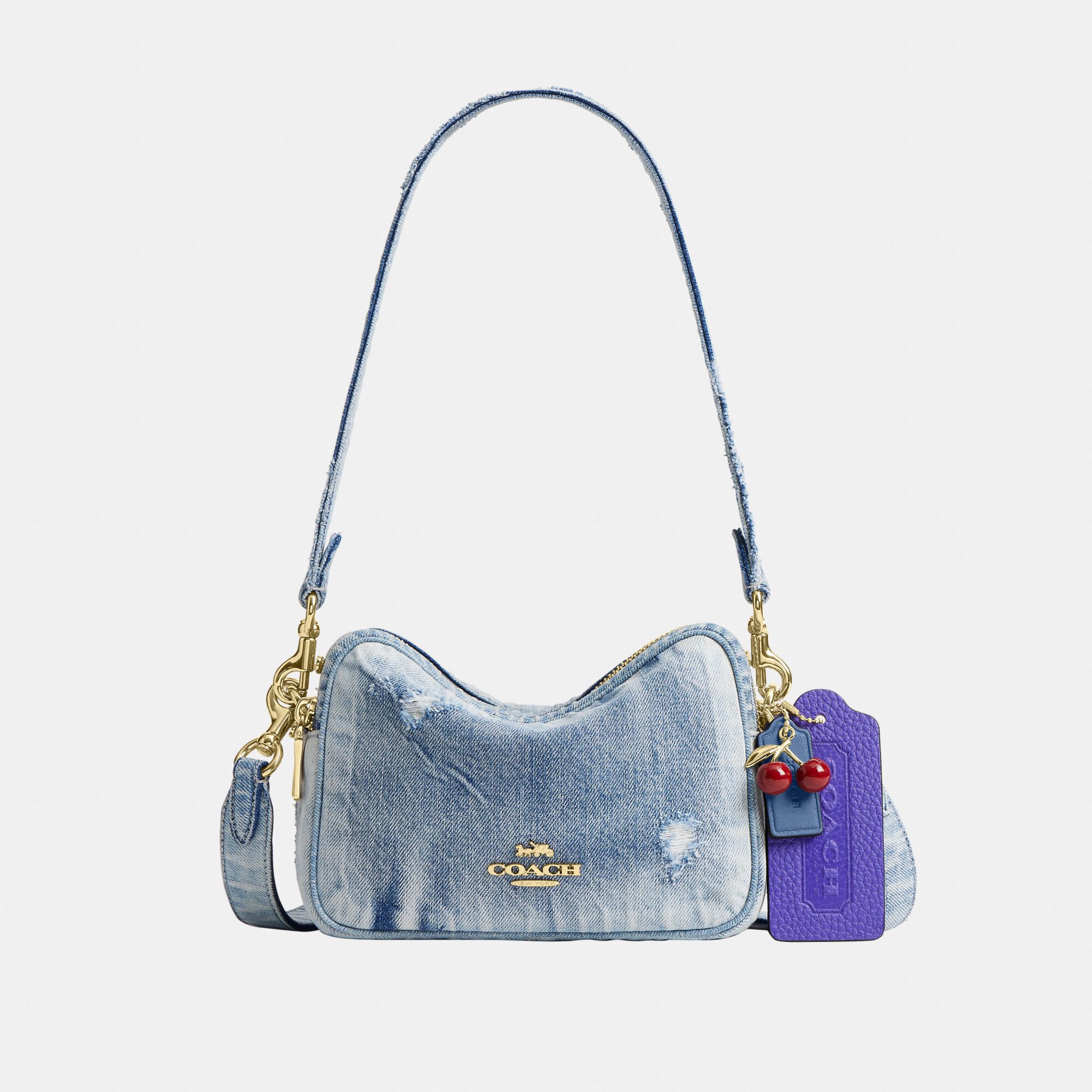 Buy COACH Mini Jamie Camera Bag In Loved Denim Light/Pastel Blue