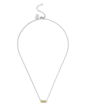 Signature Quilted Tube Pendant Necklace