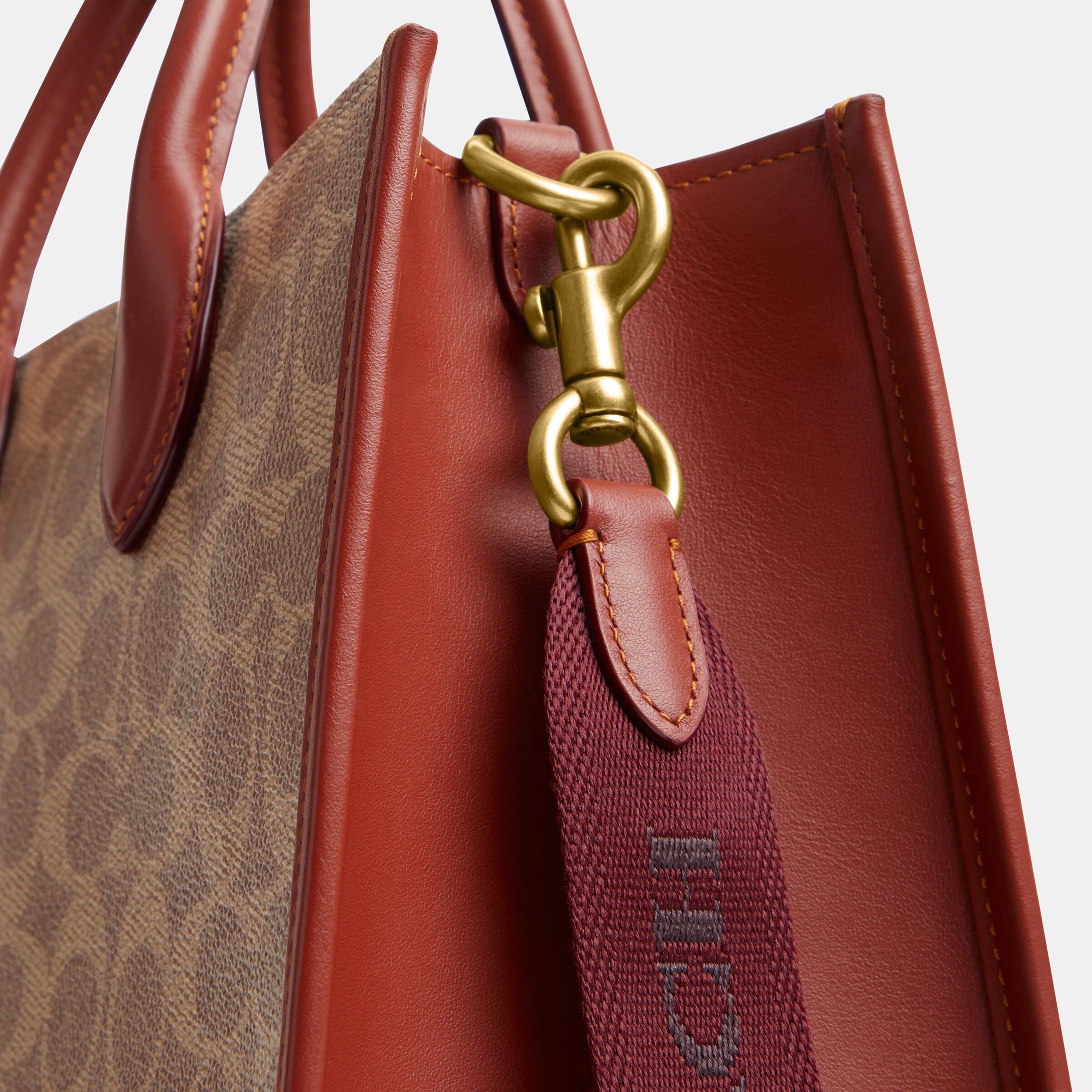 Buy COACH Ace Tote 26 In Signature Canvas Brown Online in Kuwait