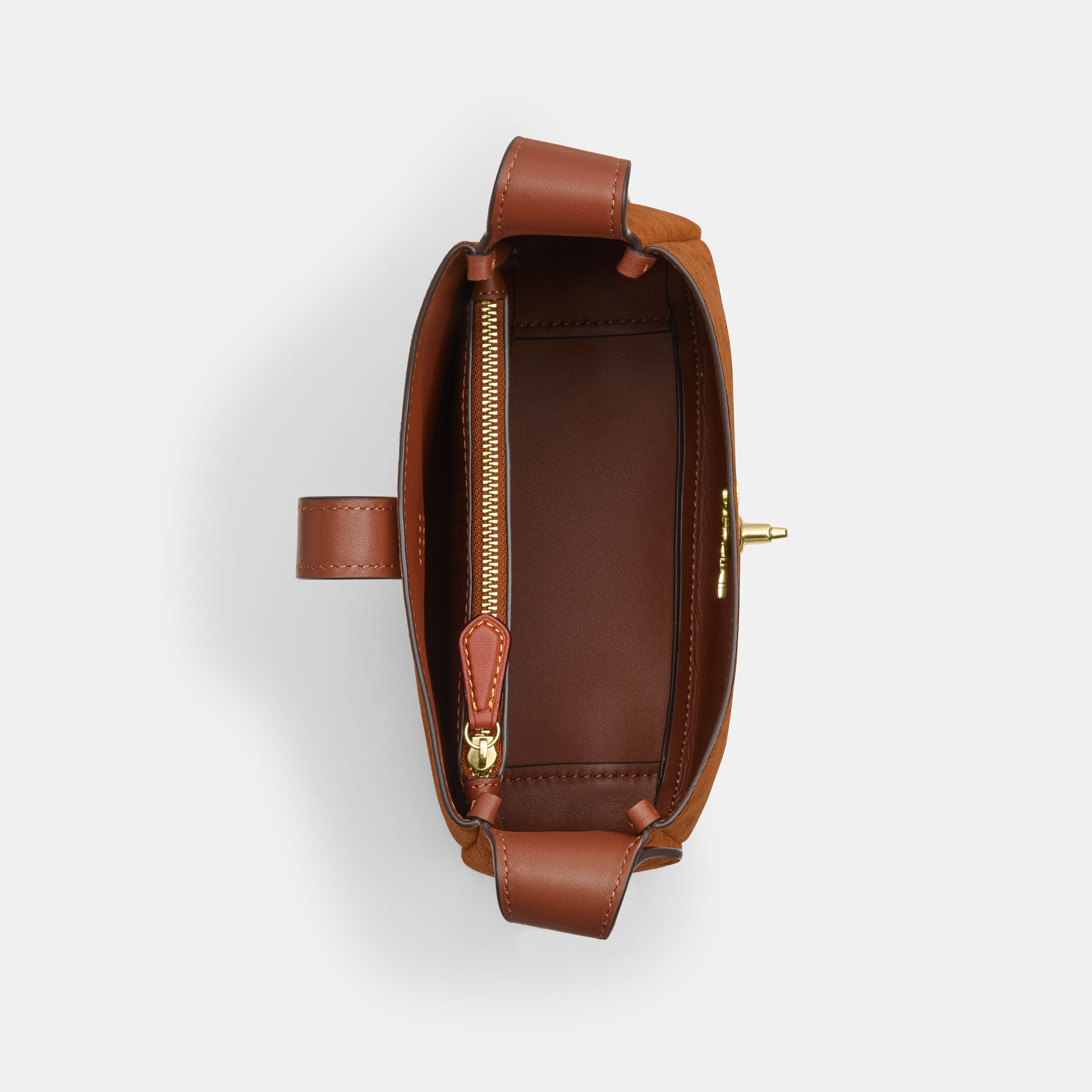 Buy COACH Hadley Mini Crossbody Bag In Signature Suede Brown