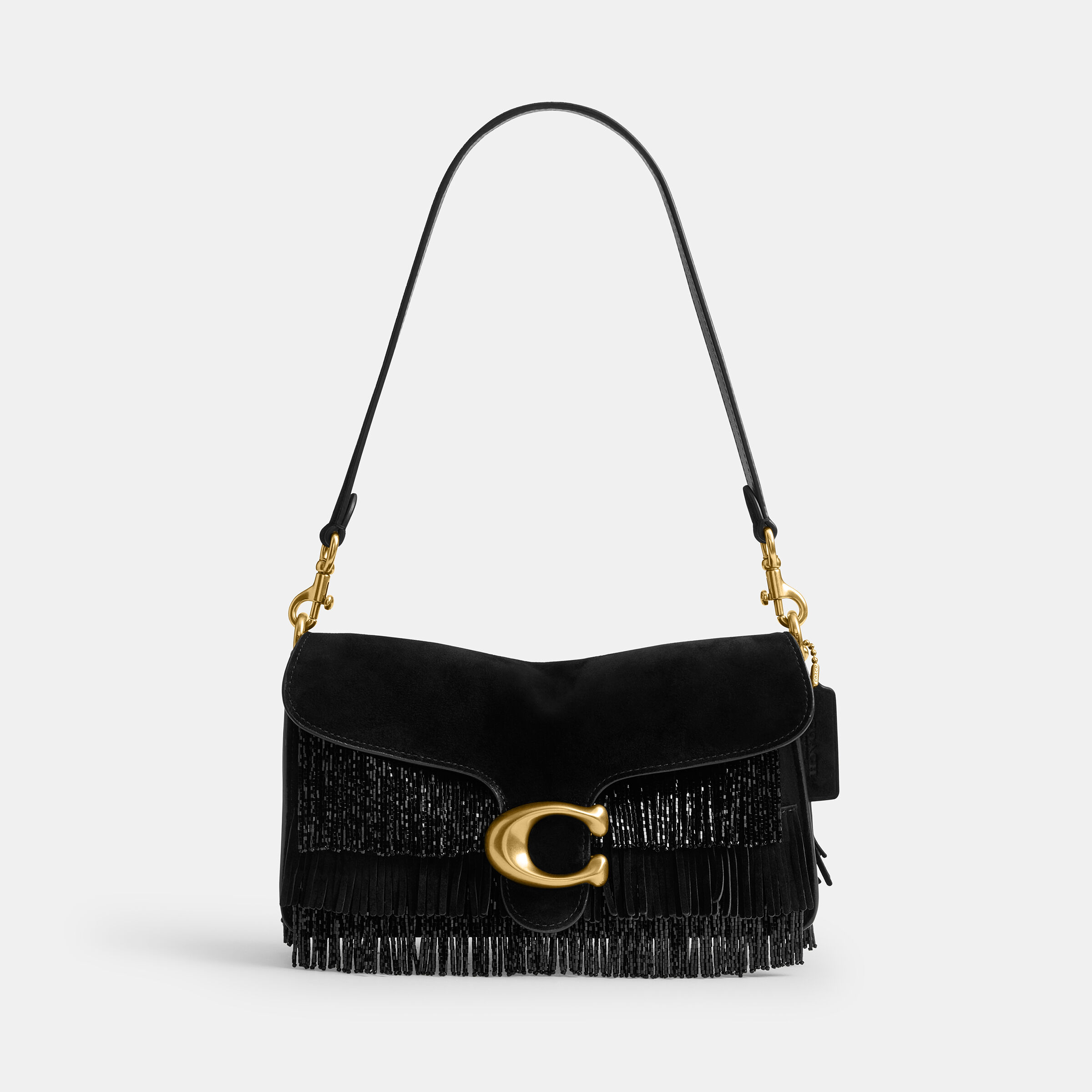 Buy COACH Crystal Beaded Fringe Tabby Shoulder Bag 26 Black Online