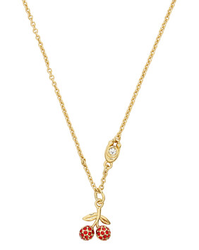 Pavé Cherry Pendant Necklace