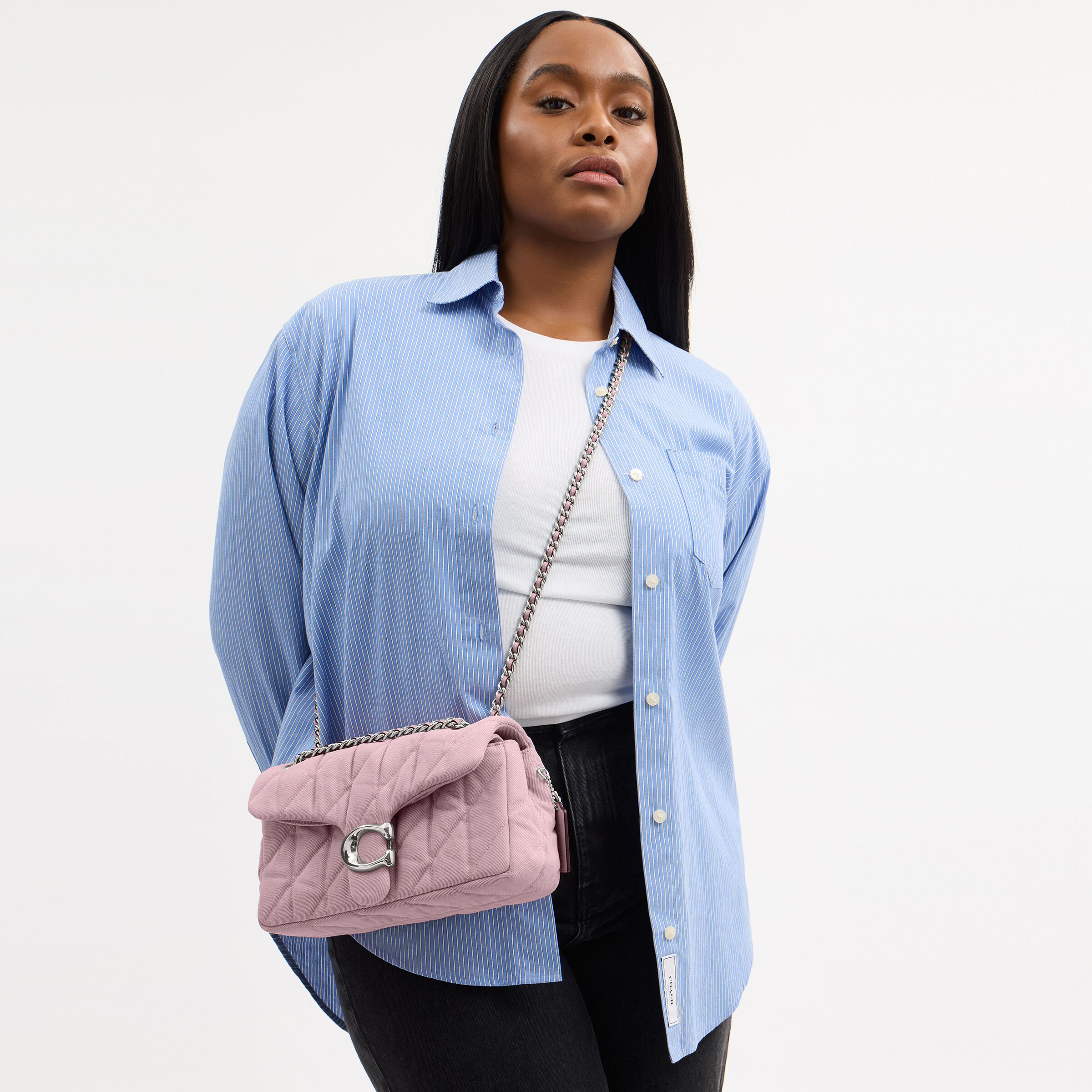 Buy COACH Tabby Shoulder Bag 26 With Quilting Pink Online in UAE