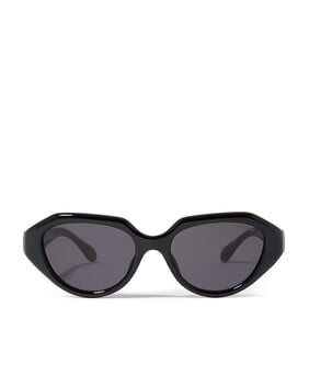 Irreg Frame Sculpted C Logo Temple Sunglasses