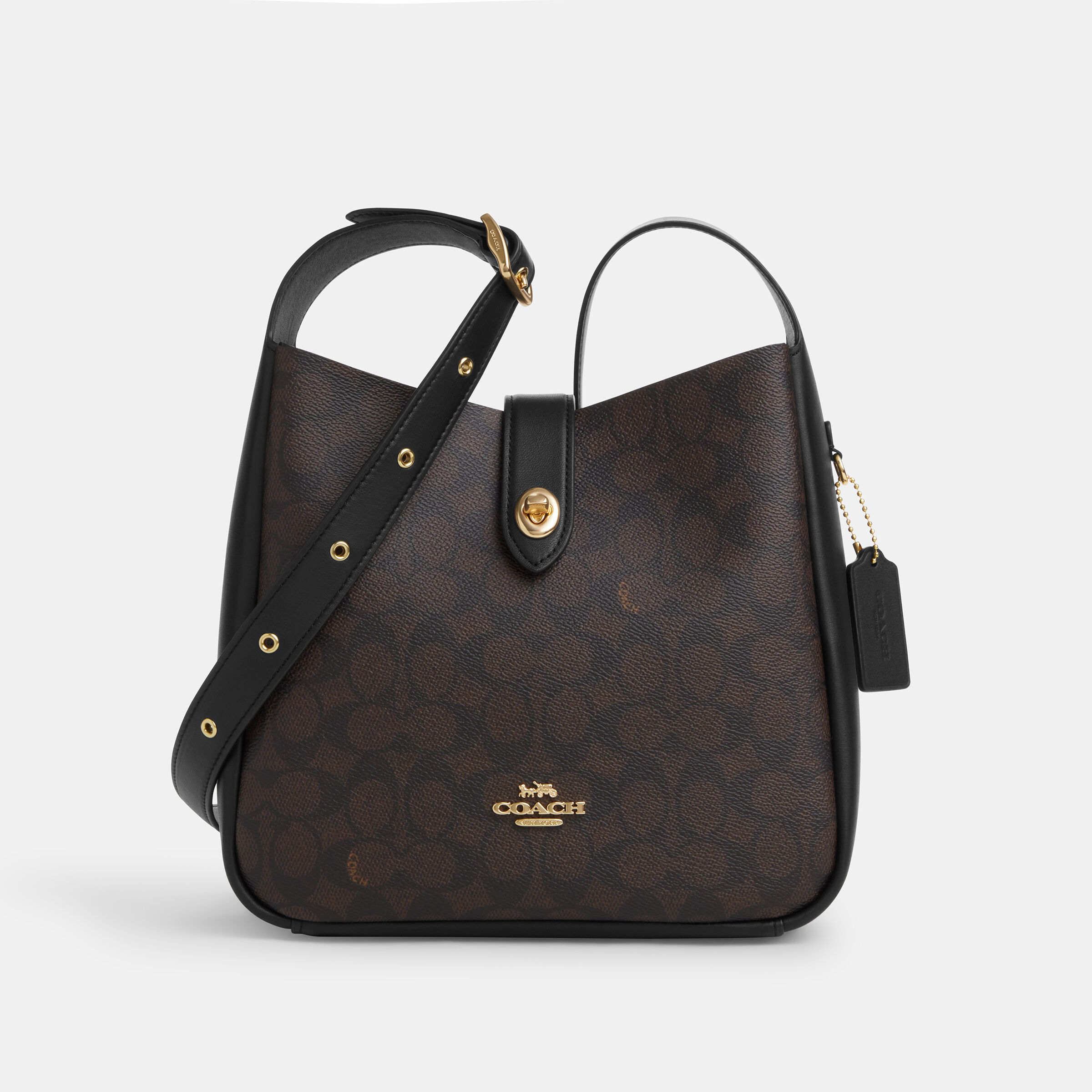バッグ COACH Signature Canvas Tassel Bag Black Buy COACH Hadley Convertible Crossbody Bag In Signature Canvas