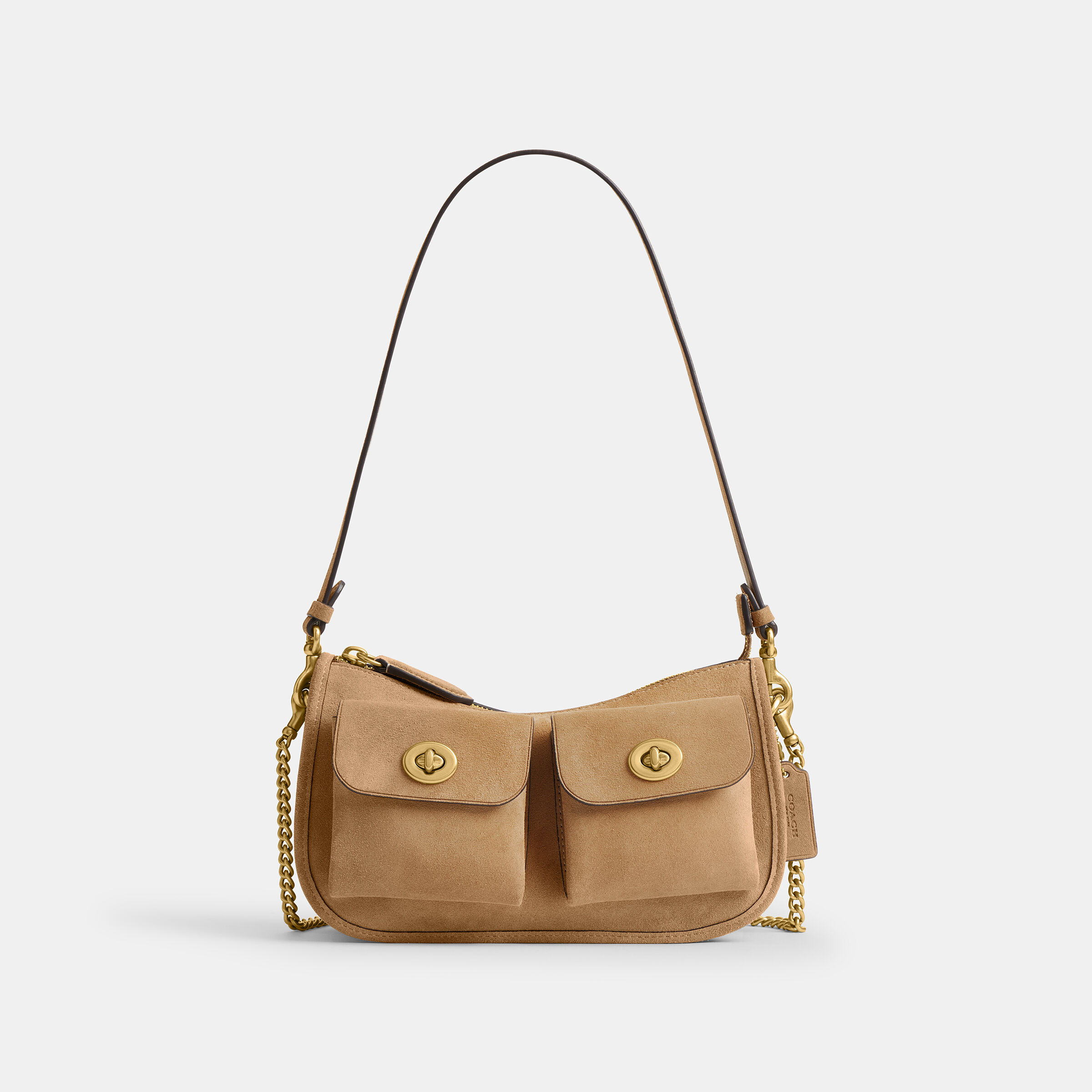 Buy COACH Twin Turnlock Waverly Bag Brown Online in UAE