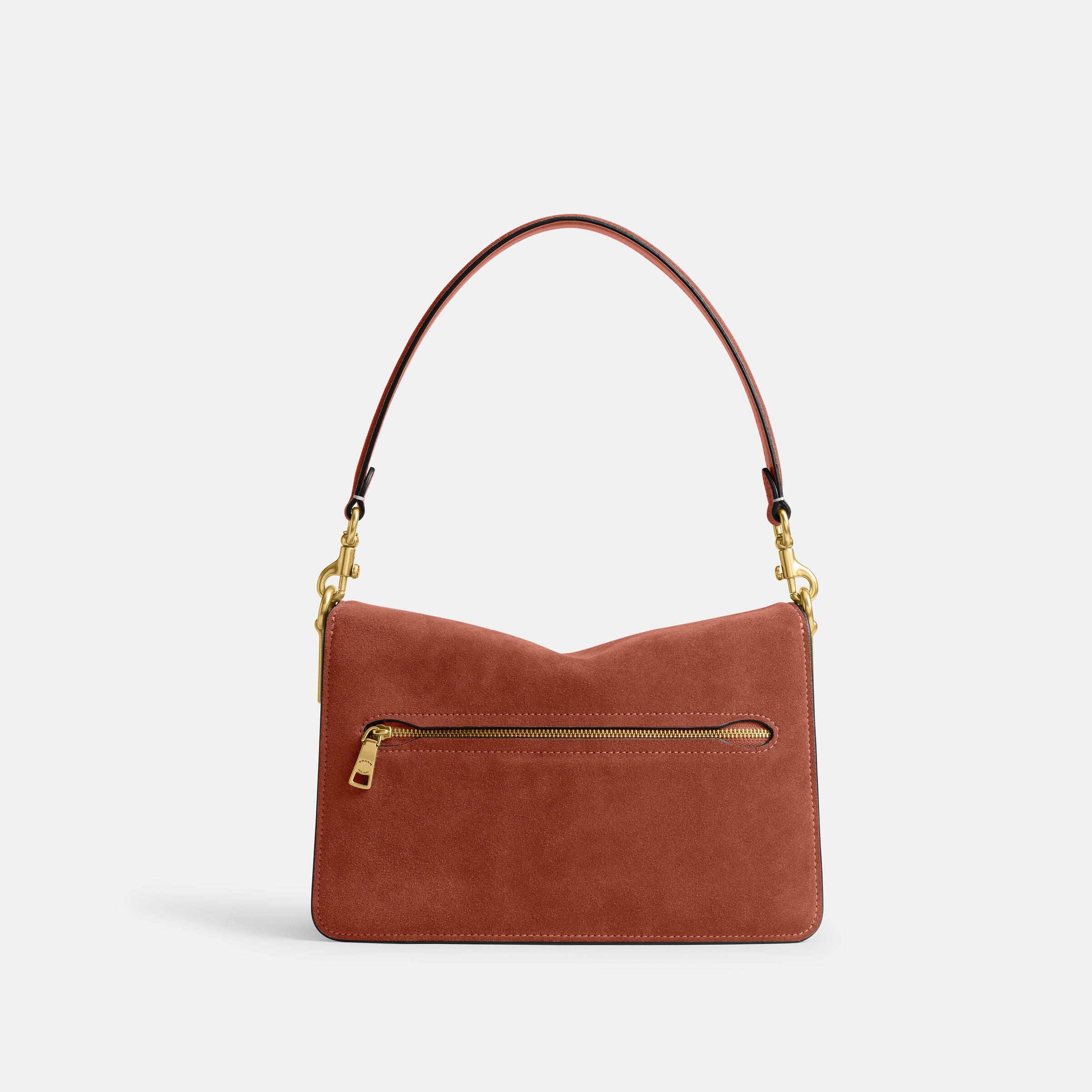 Buy COACH Suede Chain Tabby Shoulder Bag With Chain MEDIUM BROWN