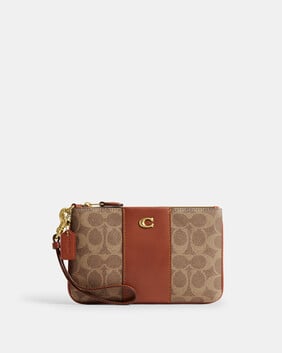 Essential Small Wristlet In Signature UpcraftedLeather