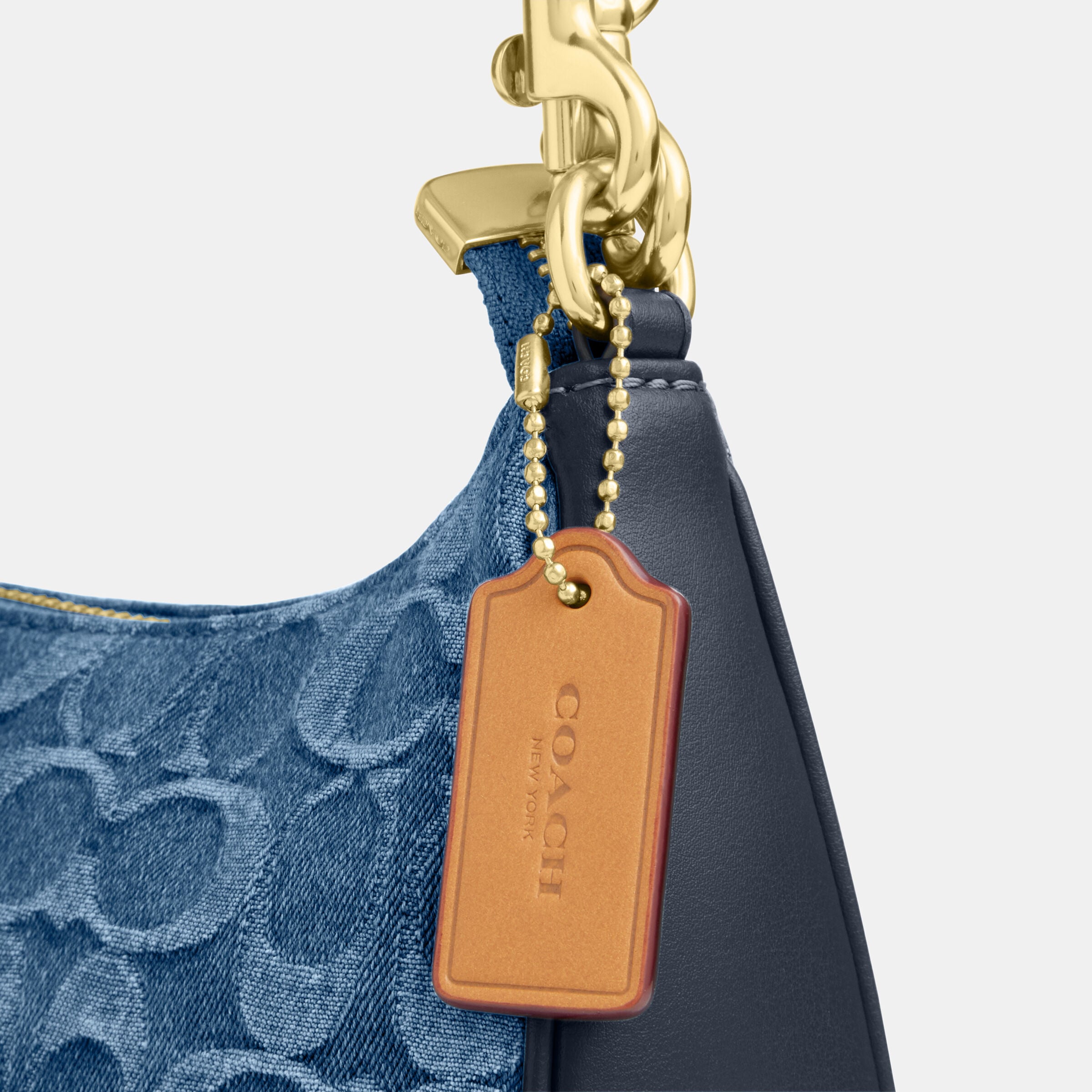 Buy COACH Teri Shoulder Bag In Denim Signature Blue Online in UAE
