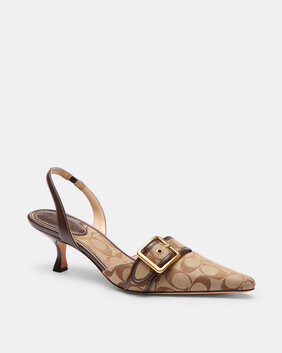 Margot Slingback In Signature Sateen Jacquard