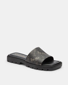 Florence Sandal With Horse And Carriage Print