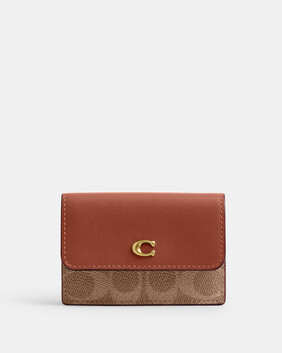 Mini Trifold Wallet In Signature Canvas