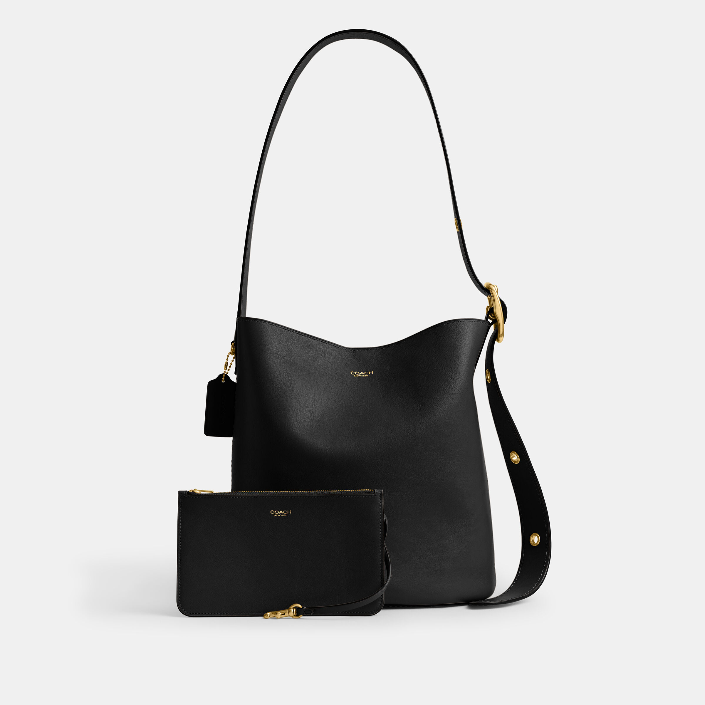 Buy COACH Bleecker Bucket Bag Black Online in UAE