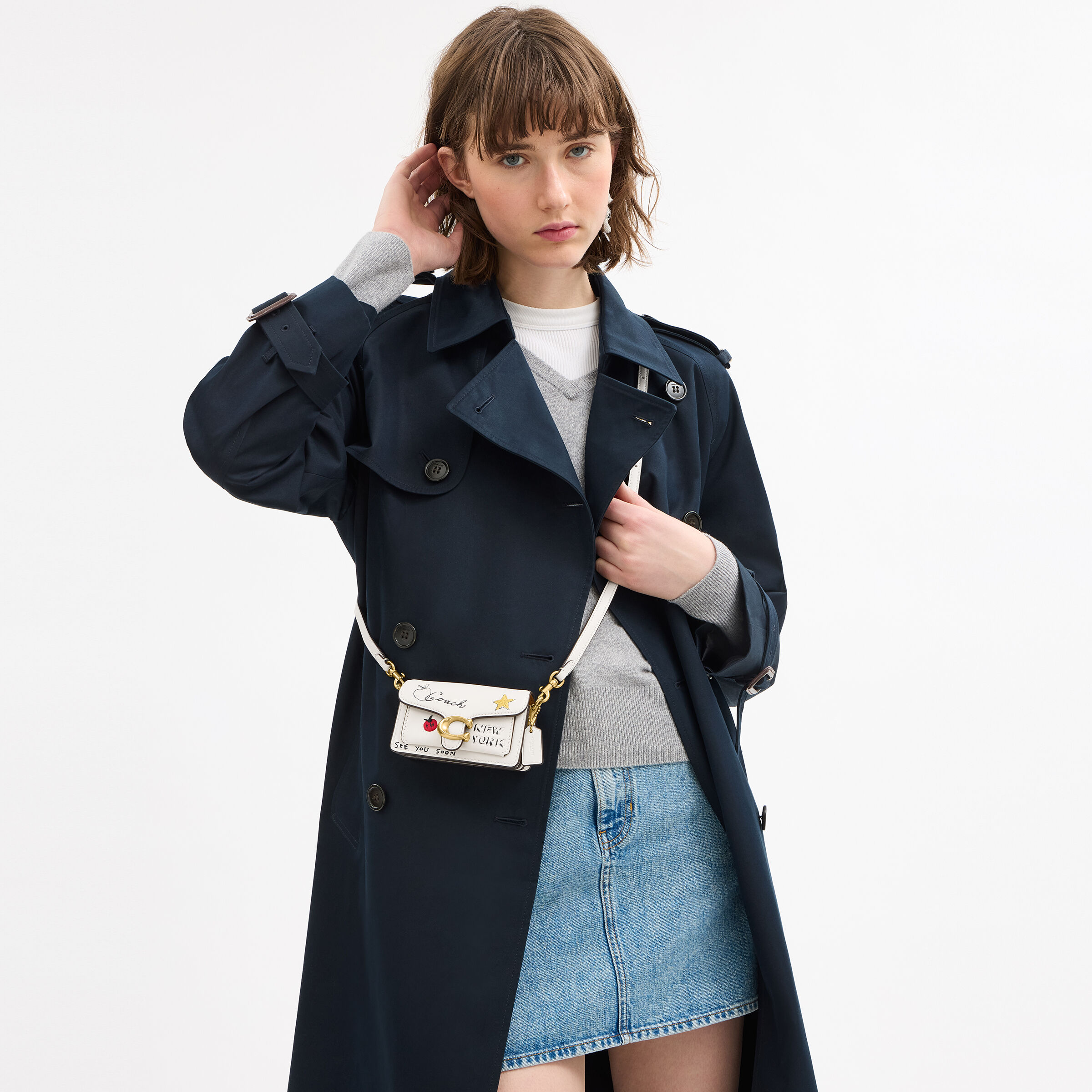 COACH タビーバッグ 12 スケッチプリント COACH Tabby Bag 12 With Sketch Print in Metallic | Lyst