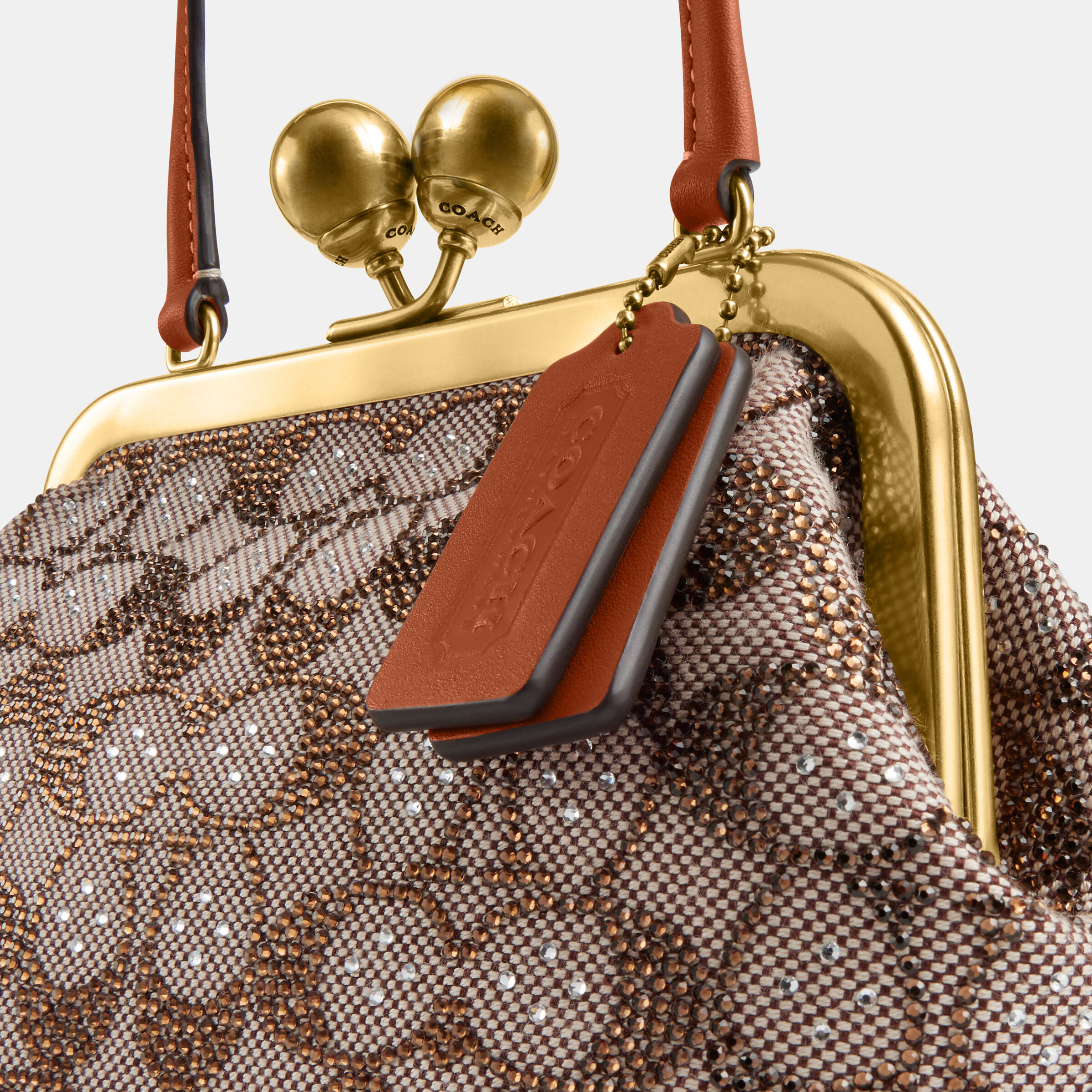 Buy COACH Kisslock Frame Bag 16 In Crystal Signature Jacquard