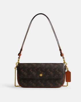 Brook Flap Chain Bag With Horse And Carriage Print