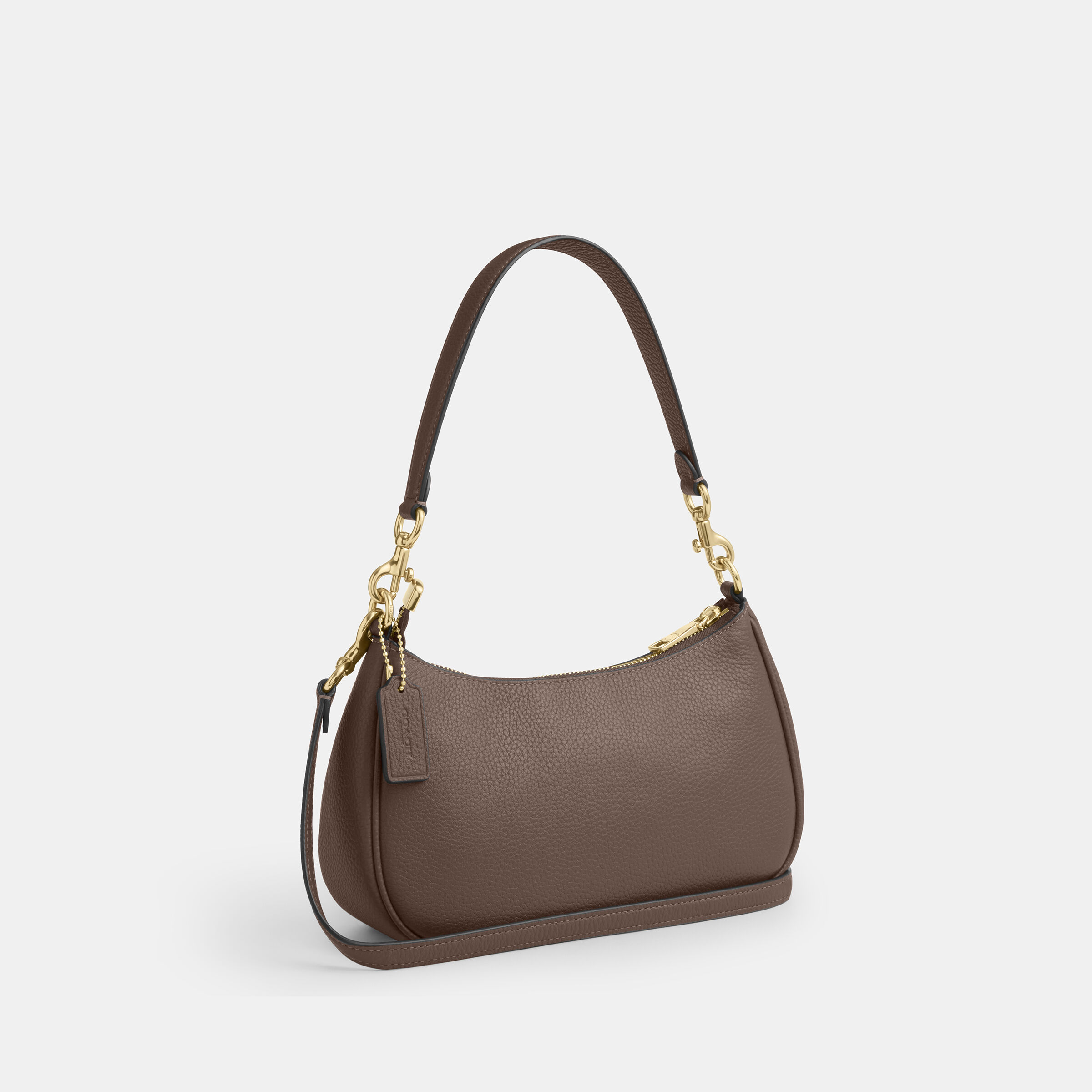 Buy COACH Teri Shoulder Bag With Rivets Brown Online in UAE