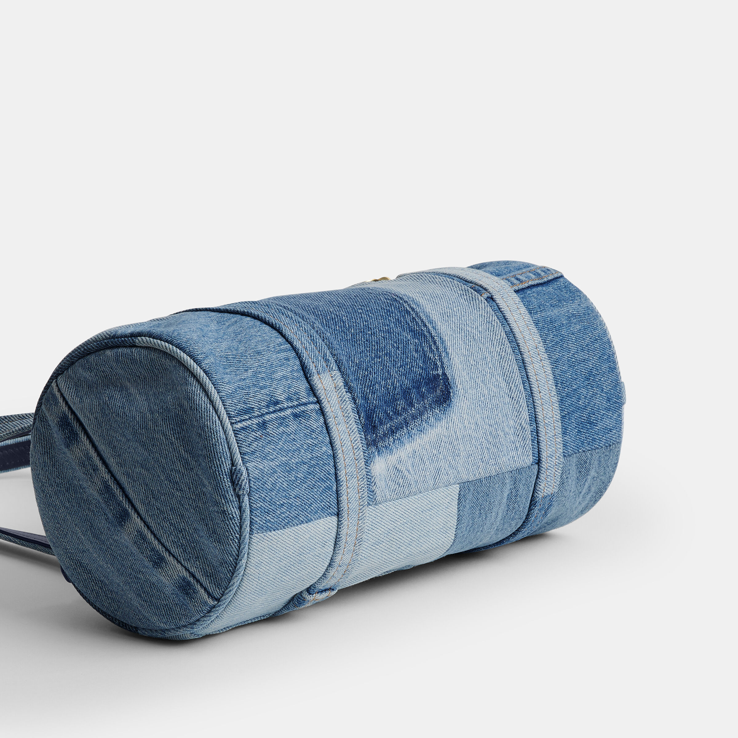 Buy COACH The Coach Originals Upcycled Denim Kisslock Barrel Bag