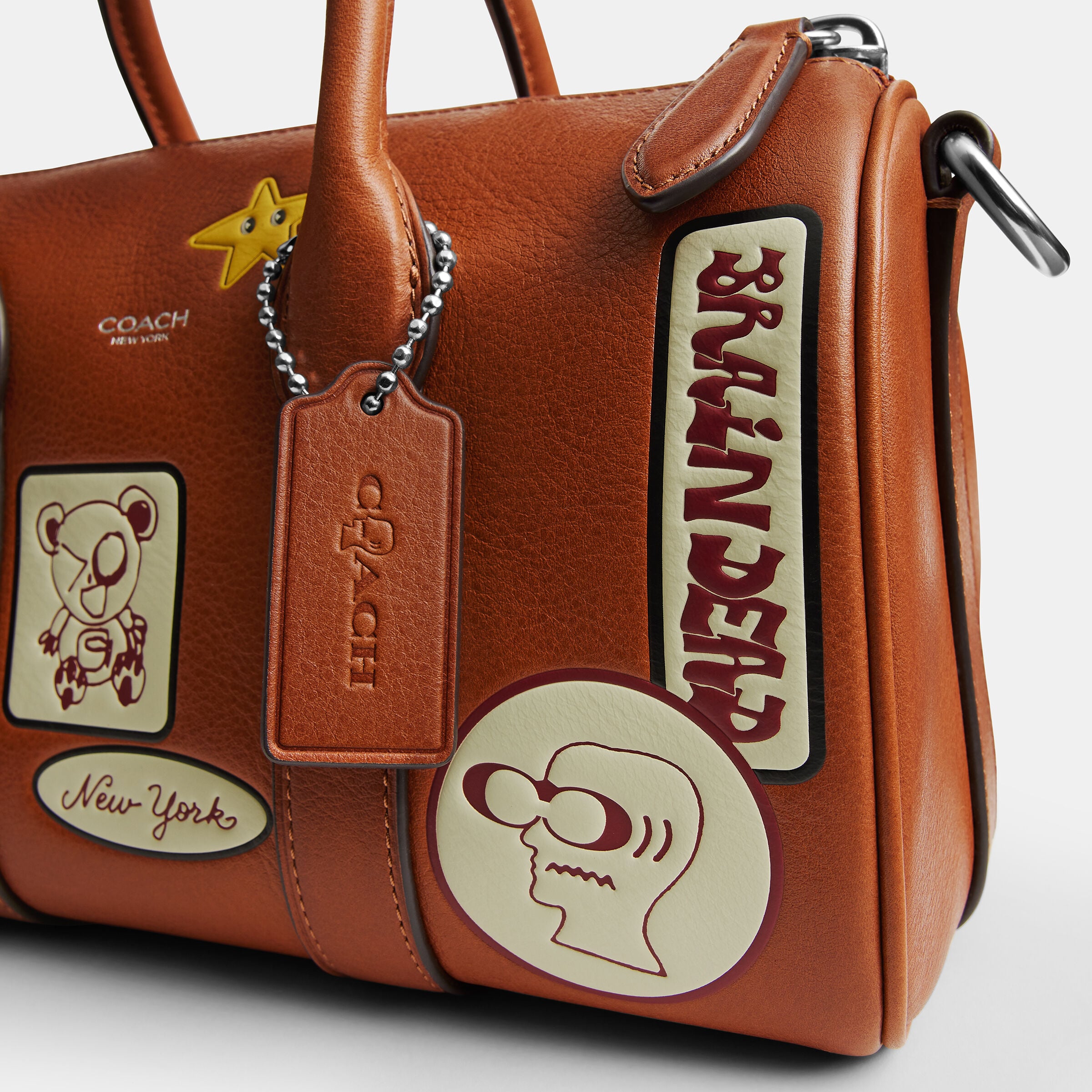 【COACH BRAIN DEAD】コンパス バッグ 25・パッチ Buy COACH Brain Dead Compass Bag 25 With Patches Open Brown Online