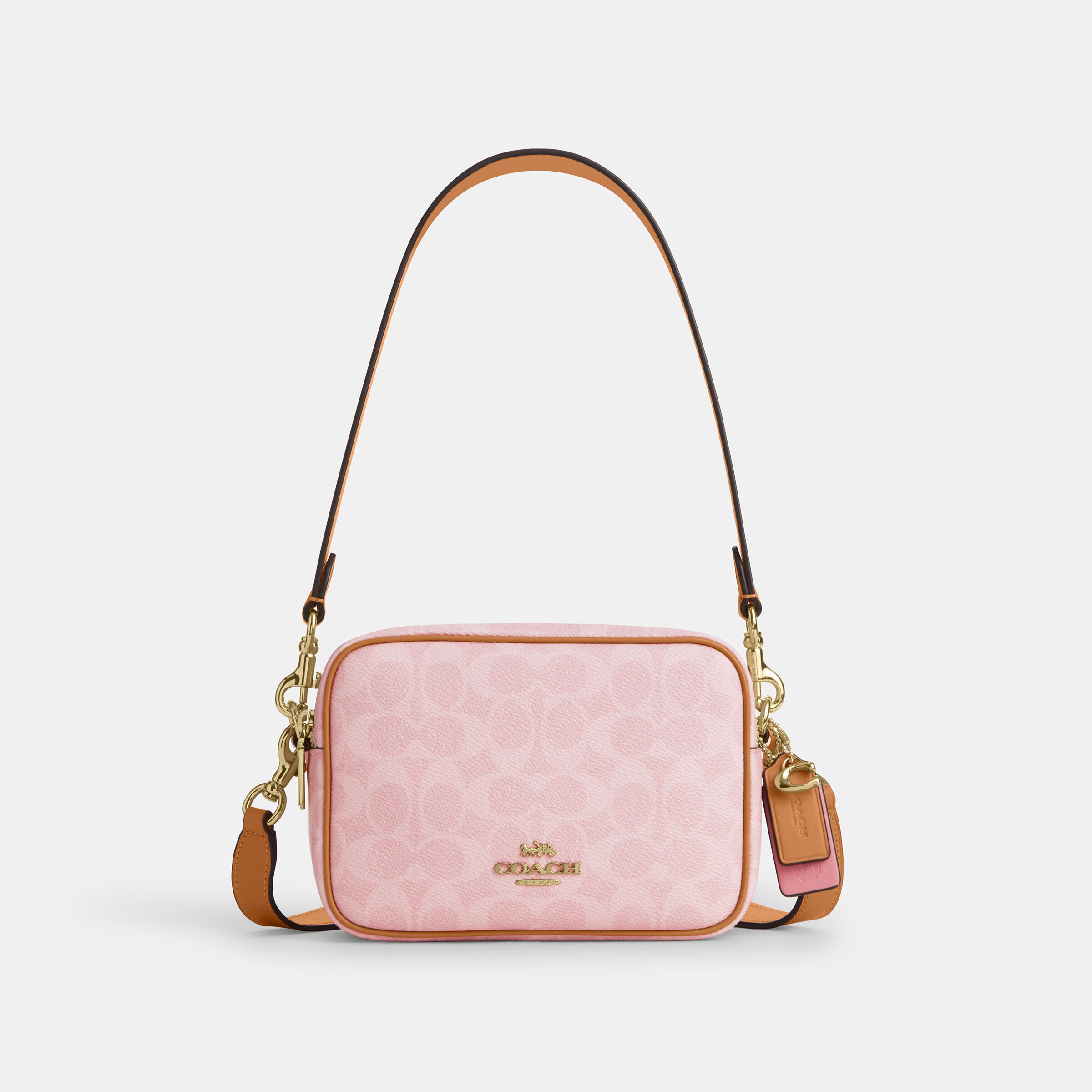 Buy COACH Mini Carey Camera Bag In Signature Canvas With Heart