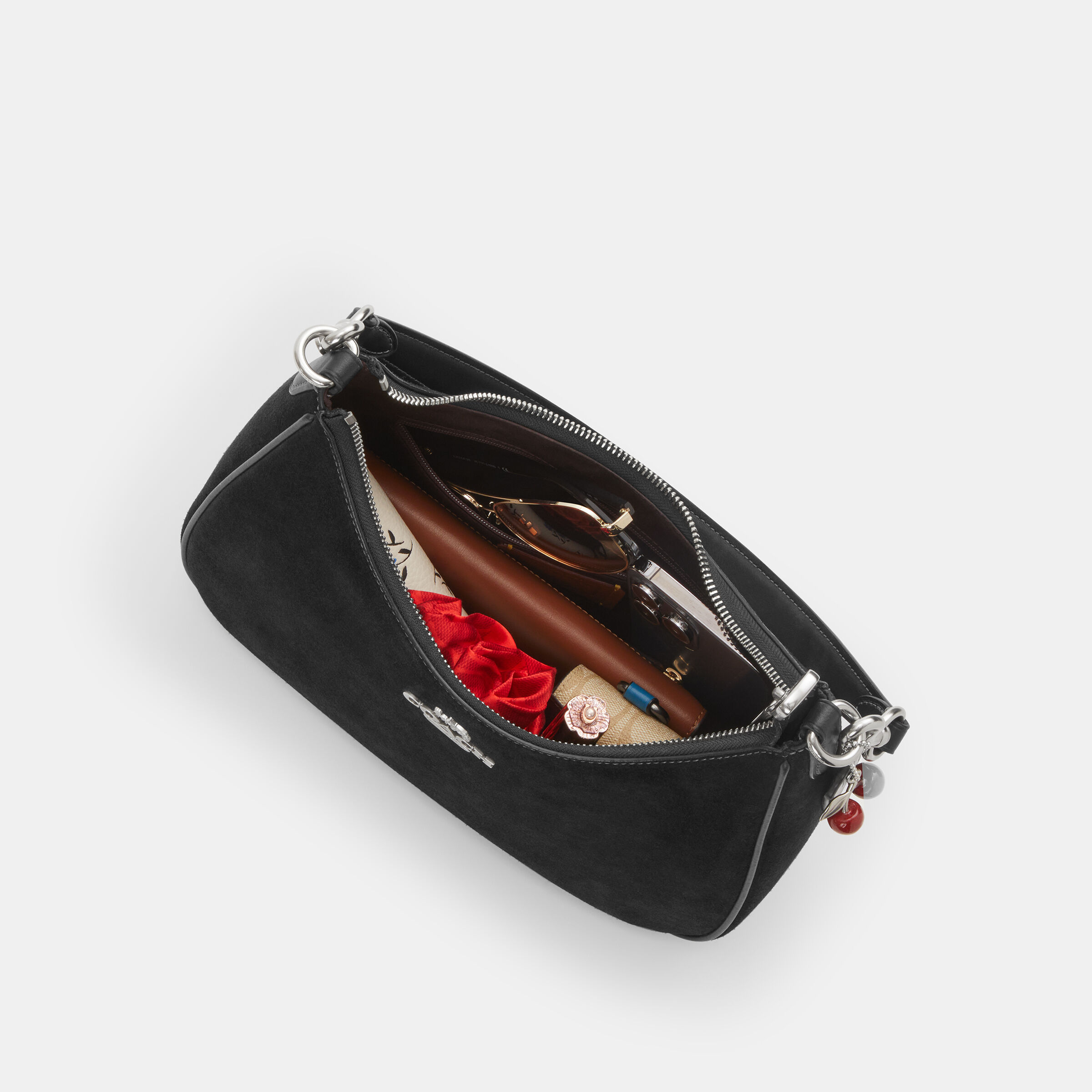 Buy COACH Teri Hobo Bag With Cherry Charm Black Online in UAE