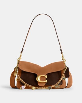 Tabby Shoulder Bag 26 In Colorblock With Motif Chain