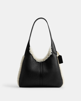 Brooklyn Shoulder Bag 28 In Shearling