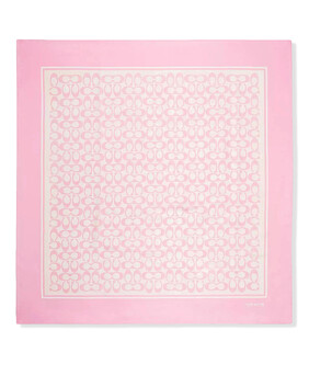 Vintage Signature Print Silk Square Scarf