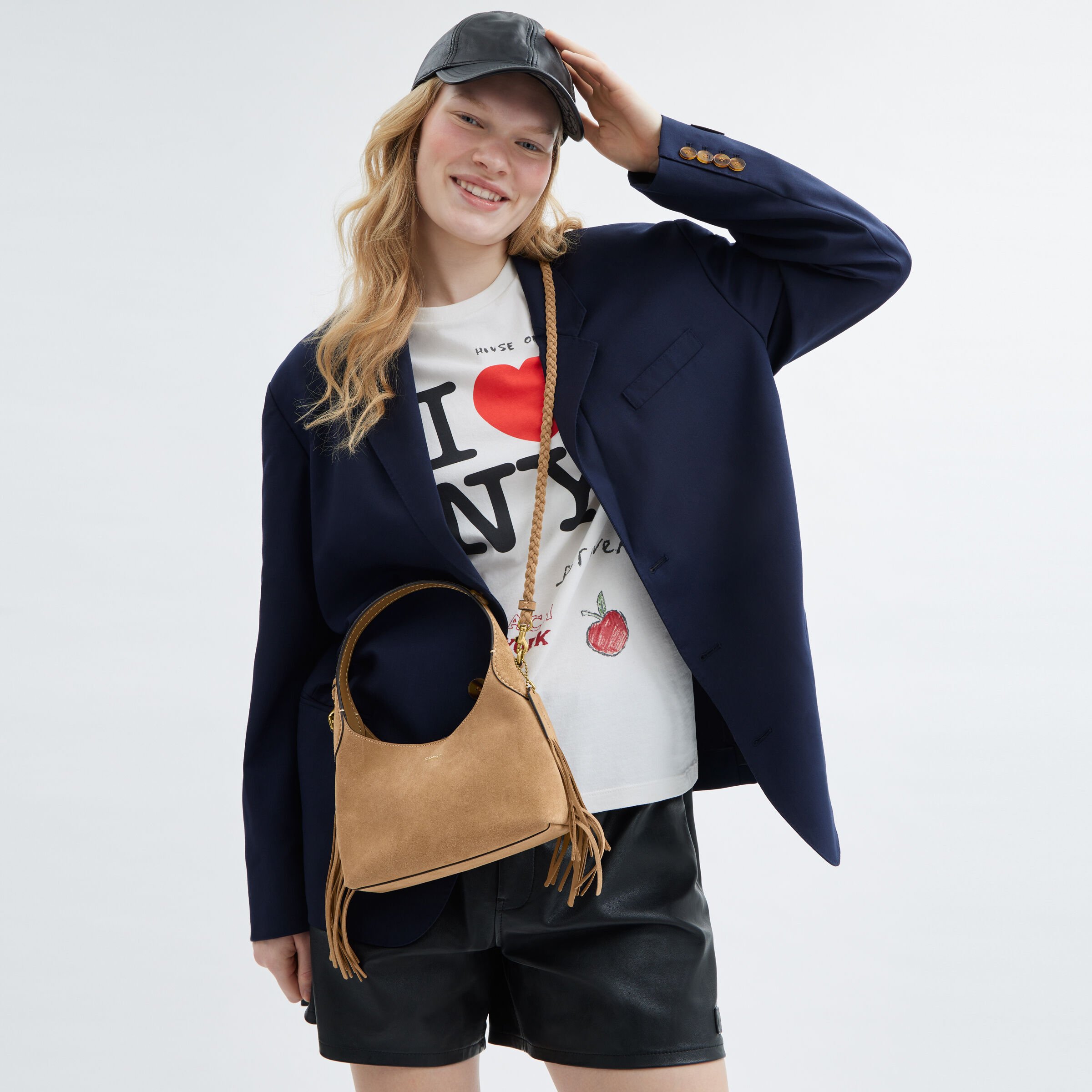 ★新作★【COACH】BROOKLYN 23 SUEDE FRINGE SHOULDER BAG Coach Fringe Brooklyn 23 Suede Shoulder Bag