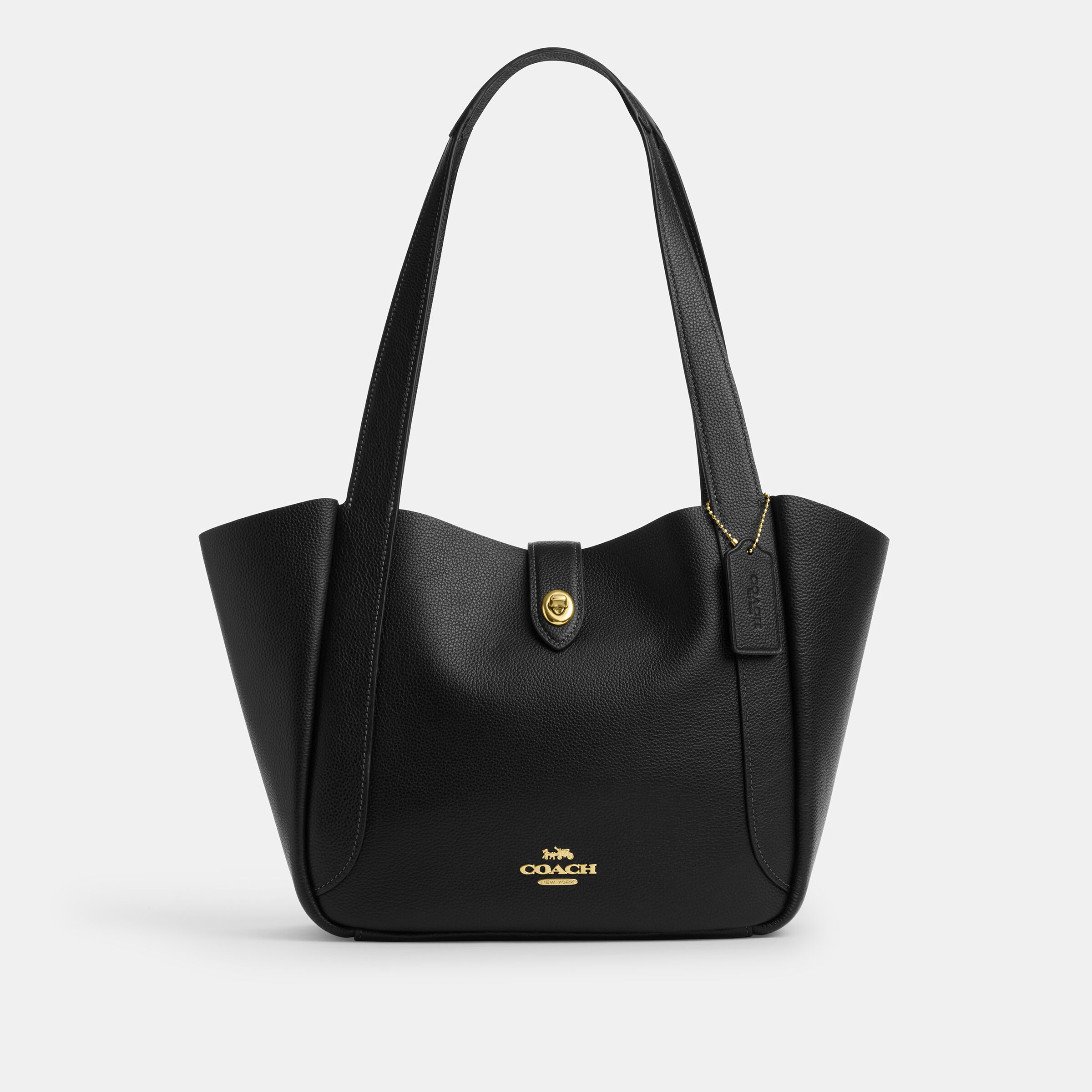 バッグ COACH leather turn lock tote bag black Buy COACH Hadley Turnlock Tote Bag Black Online in UAE