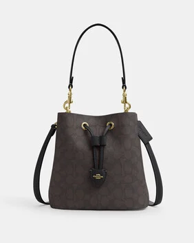 حقيبة باكيت روان قماش قنب بشعار الماركة