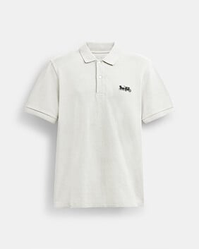 Horse And Carriage Classic Polo In Organic Cotton