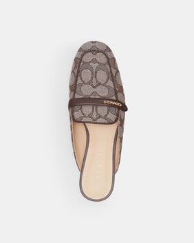 Backless Loafer In Signature Jacquard