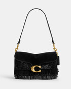 Crystal Beaded Fringe Tabby Shoulder Bag 26