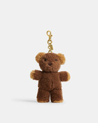 Teddy Bear Plushie Bag Charm In Shearling