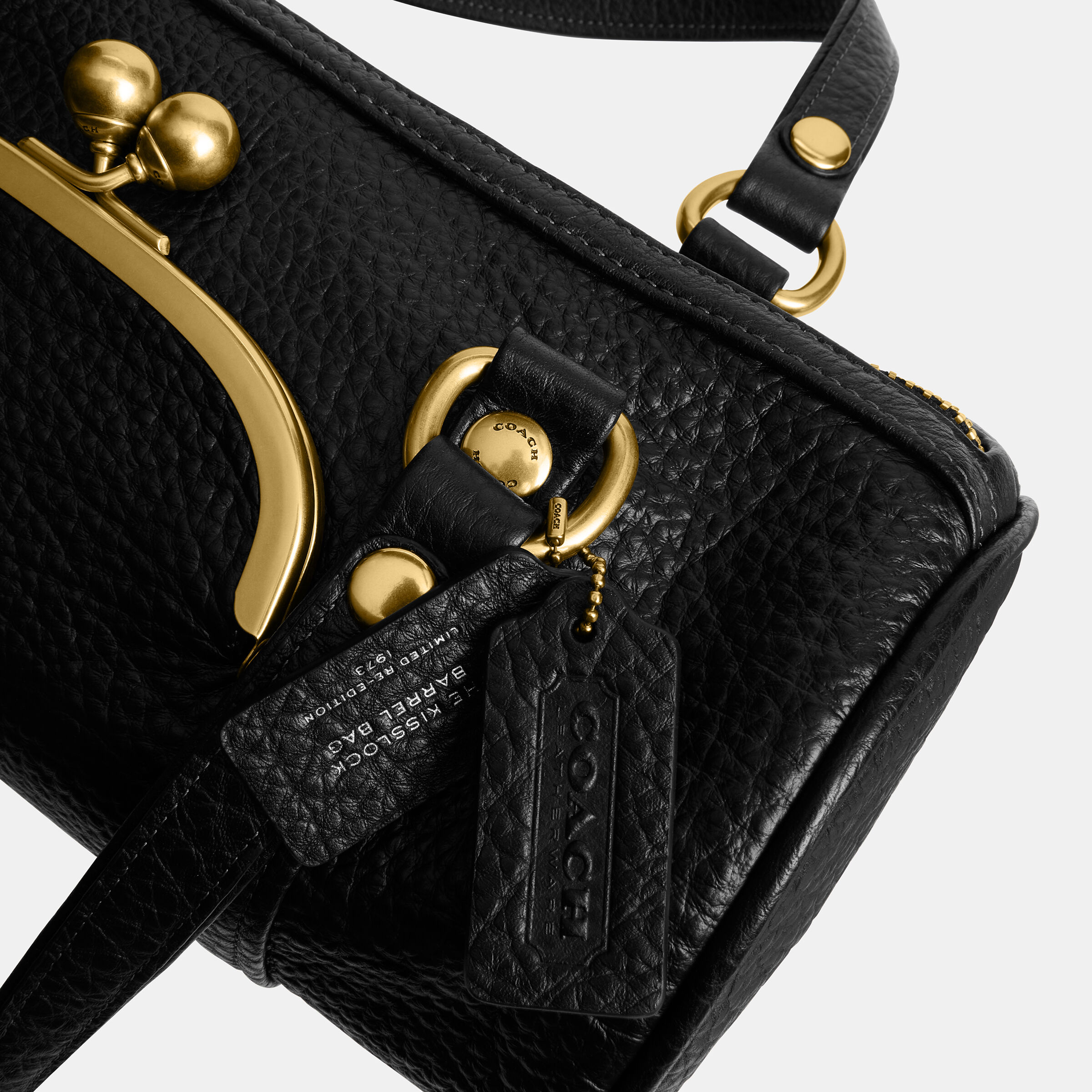 Buy COACH Kisslock Barrel Bag Black Online in UAE